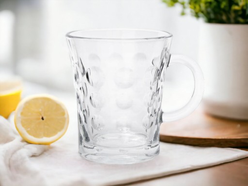 6x Sklenený hrnček 280 ml KOLESA súprava pohárov