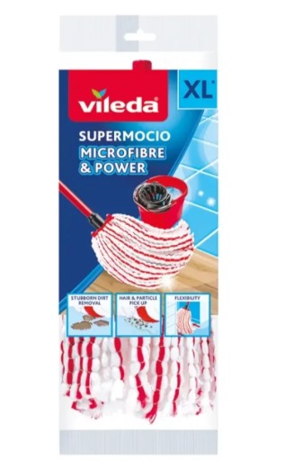 VILEDA SUPER MOCIO Vložka do mopu MICROFIBRE & POWER XL, 1 kus