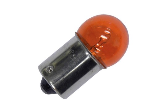 12v 10w ba15s g18 žiarovka smerovky, oranžová