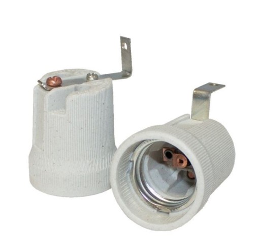 BEMKO E15-E27-F519L KERAMICKÁ LAMPA E27 S L RUKOVOU