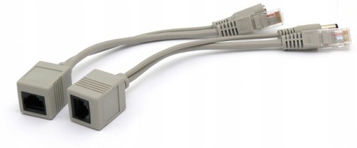 Pasívny adaptér POE DC 12V s káblami RJ45 + JACK