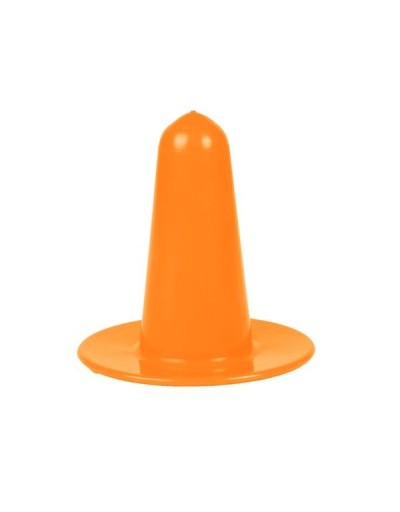 Slepý cumlík, oranžový, plastový