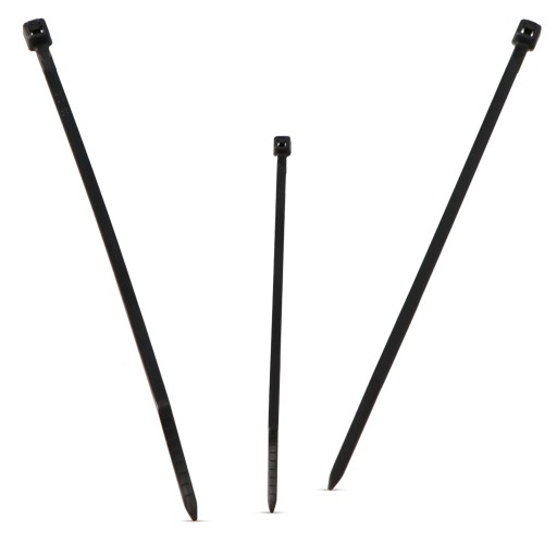 100x sťahovacie pásky Káblové pásky Zipsy 2,5 x 100 mm Silné UV sťahovacie pásky