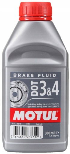 BRZDOVÁ KVAPALINA MOTUL DOT 3 & 4 - BRZDOVÁ KVAPALINA - 500 ML
