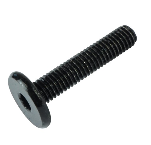 Skrutka s miskou M6 x 30 mm, metrická skrutka na nábytok čiernej farby