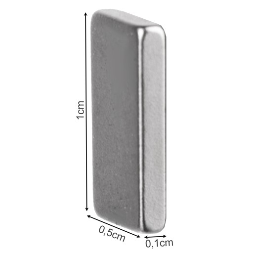 NEODYMIOVÉ MAGNETY 10X5X1MM 10KS PLOCHÉ
