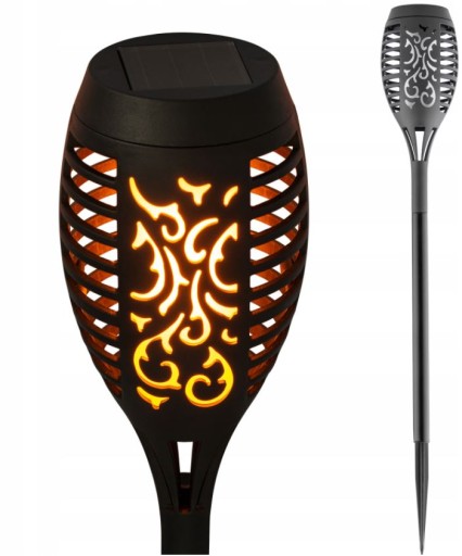 Solar Lamp Led Torch efekt ohňa plameňa