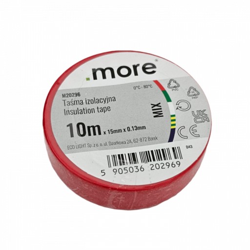 Silná izolačná páska 10M 15mm mix farba 10ks PVC