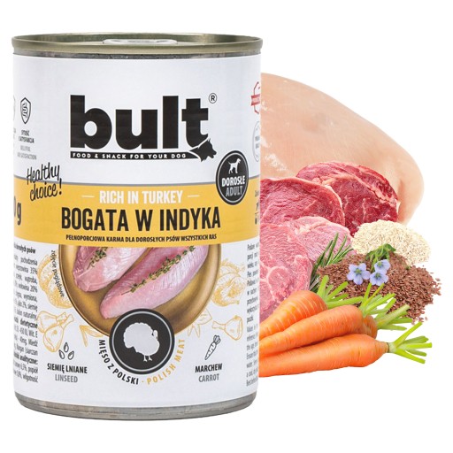 BULT Mokré krmivo pre psov Morka 800g