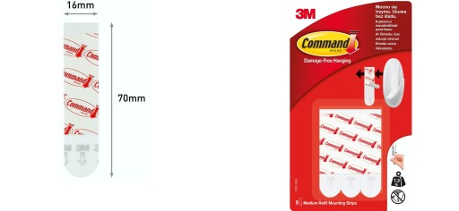 COMMAND 3M STREDNÉ UPEVŇOVACIE PÁSY 9KS 17021