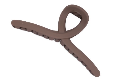 Veľká spona na vlasy Spona na čeľusť Spona na čeľusť MATTE BROWN CRAB