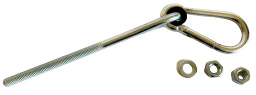 HÁČKOVÝ HÁK S KARABÍNOVÝM UCHYCENÍM 10MM