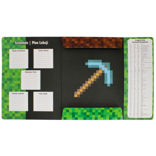 VYSIELANIE MINECRAFT s gumičkou A4 ŠKOLA pre deti STARPAK papierové VYSIELANIE