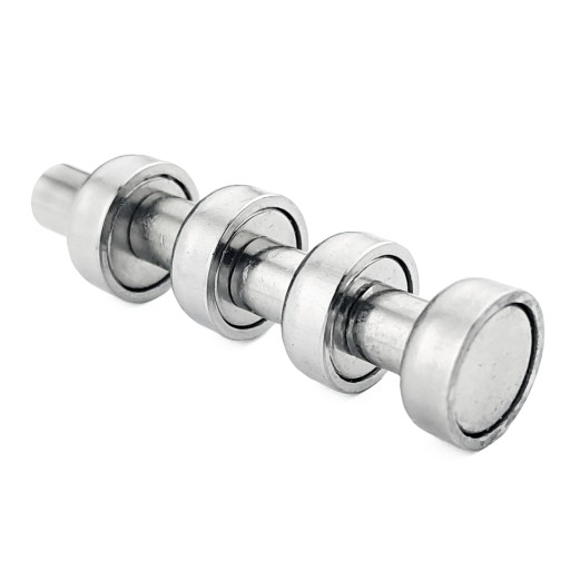 NEODYMIOVÝ MAGNET D12 V POUZDRE S OBJÍMKAMI M3