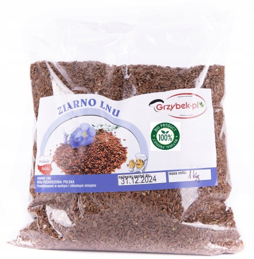 BIO HNEDÉ ĽANOVÉ SEMENO Natural 1KG z Poľska