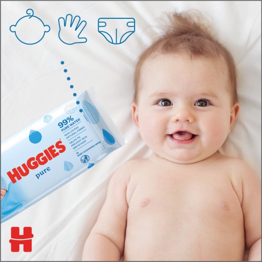 HUGGIES Pure Wet obrúsky 56 ks