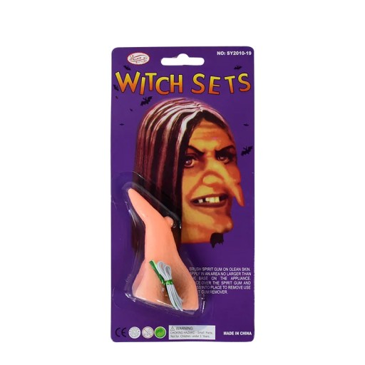 ČARODEJNICKÝ NOS silikónový čarodejnícky 8 cm prevlek HALLOWEEN
