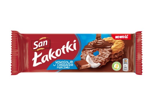 San Łakotki kokos v čokoláde 146g