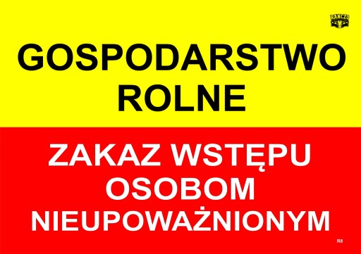 INFORMAČNÁ TABUĽA POĽNOHOSPODÁRSKA FARMA ZAKÁZANÉ