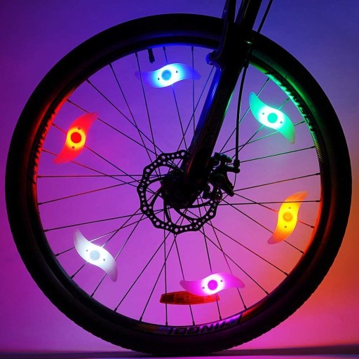 ŽIARENÉ SPOKES LED prekrytie BIKE svetlo 35