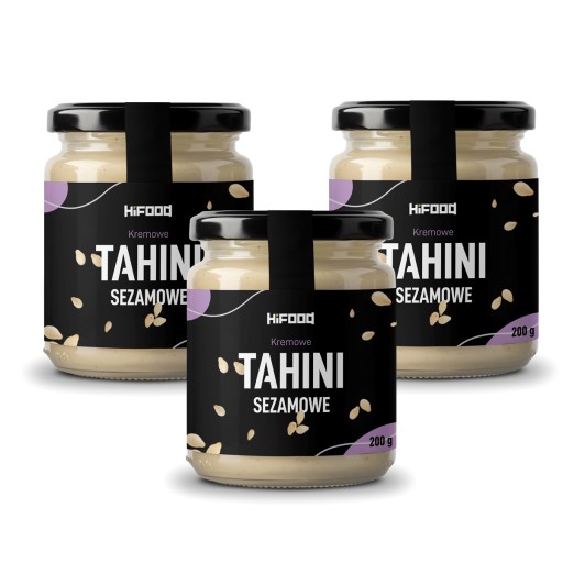 SEZAMOVÉ MASLO TAHINI 100% sezam HiFOOD 200g LAHODNÉ