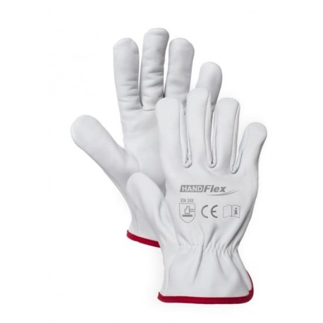 Pracovné rukavice HANDFLEX DG/01 lícová koža, rok 10