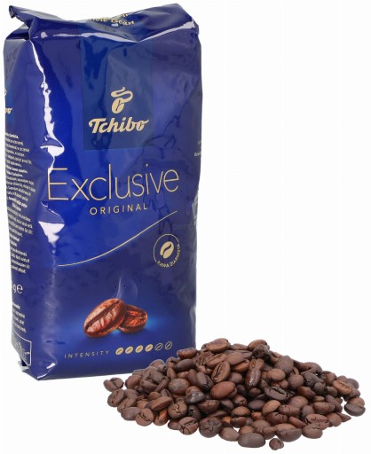 Káva 250G TCHIBO EXCLUSIVE zrná Arabica a Robusta, pražená, bal