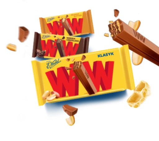 WW Oblátky E.Wedel v mliečnej čokoláde - 47 g tyčinka
