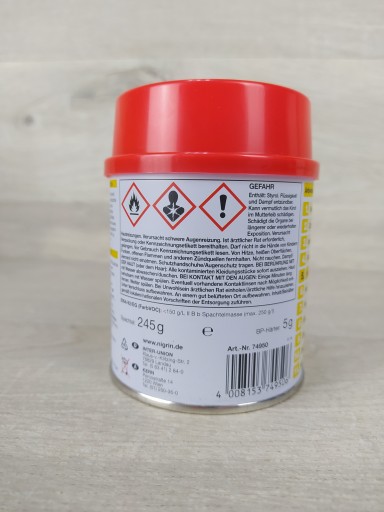 NIGRIN Putty Jemný tmel 245g + 5g tužidlo