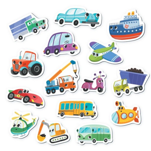 Edukačná magnetická hra Transportné magnety pre deti