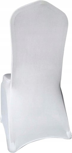 Biely elastický poťah na stoličku na sväté prijímanie, svadobnú hostinu, reštauráciu