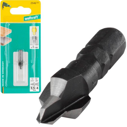 WOLFCRAFT FRÉZOVACIE VRTÁKY PRE SKRUTKY 3/8mm 2546000