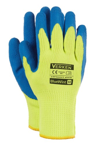 1 PÁR pracovných rukavíc Winter Warm Protective BlueWint 9 / L