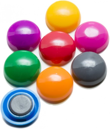 MAGNETY NA BLISTRI 20 mm MIX FARBA 8 KS D.RECT x2