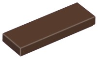 LEGO TILE 63864 TILE 1x3 hnedá tmavá NOVINKA (1g)