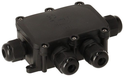 Hermetický elektrický box s tlmivkami 4x IP68 na záhradnú pôdu
