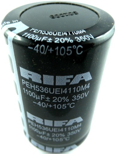 RIFA 1100uF 350V DC 20% 40x60mm 4pin