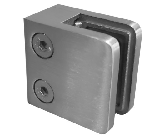 DRŽIAK SKLA, SKLO, ZÁBRADLIE, INOX, 45x45, PLOCHÉ