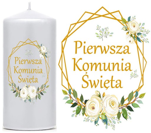 SPIEŠNA SVIEČKA DEC10 - dekorácia na stôl, hostie, sviečka na recepciu