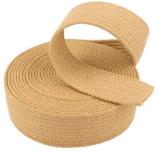 Popruh 40mm Bavlna, farba: béžová