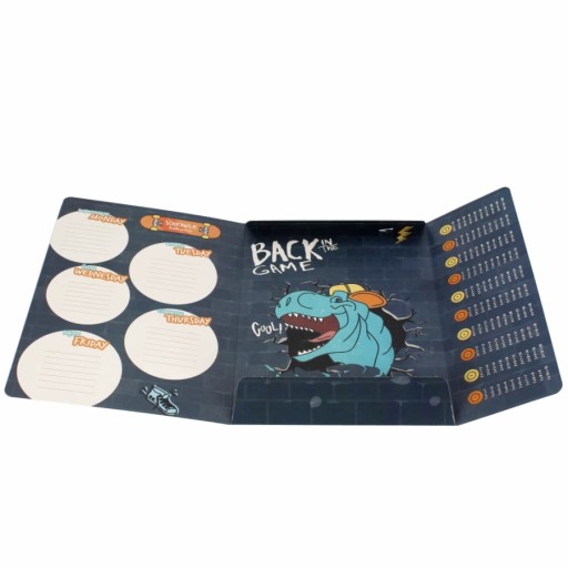 ŠKOLSKÝ KRABIČKA S GUMAČOU A4 SKATE DINO DINOSAUR PRE CHLAPKOV