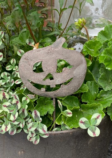 2 ks ORNAMENT dekorácie doplnok do kvetináčov HALLOWEEN TEKVINY