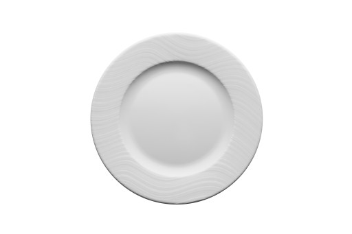 Biely tanier tanier 21 cm River Lubiana