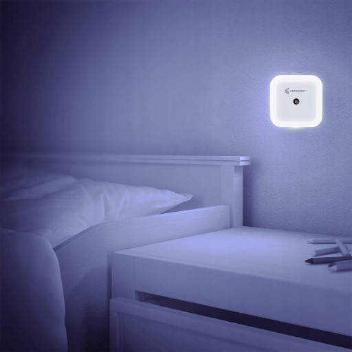 Lampa LED Nočná lampa Kontaktný súmrakový senzor Bezpečný 1W Úsporný