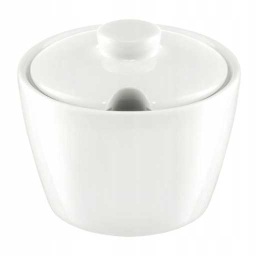 KUBIKO CUKOR Fala 200ML PORCELÁN AMBITION okrúhly s otvorom na lyžičku