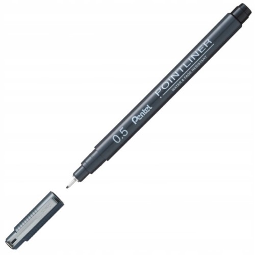 POINTLINER S20P jemná linka 0,5mm čierna PENTEL