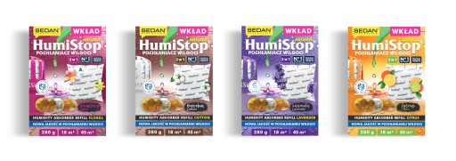 HumiStop absorbér vlhkosti, certifikát PZH, ORIGINÁL LESK s TYRKYSOVOU vložkou