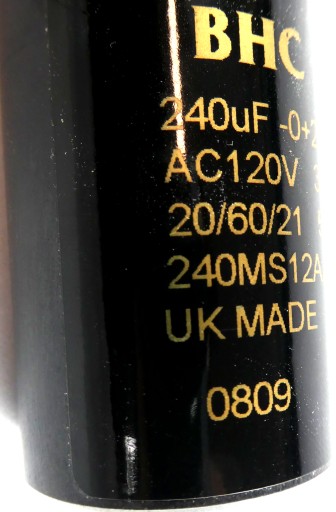 BHC RIFA 240uF 120V 25% Elektrolyt
