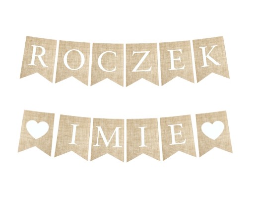 BANNER girlanda BOHO ECO 1. narodeniny pre JEDNOROČNÉ MENO