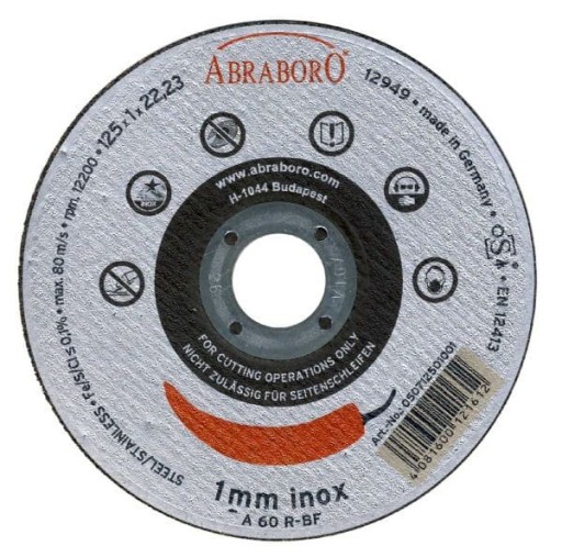 ABRABORO korundový kotúč na kov 125 x 1,0